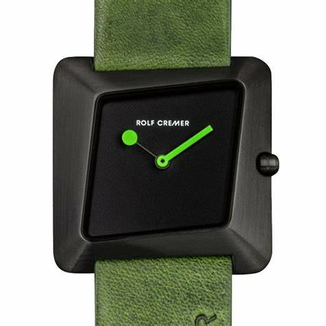 Rolf Cremer Damenuhr Twister Analoguhr Schwarz/Grün 507909 Rolf Cremer Damenuhr Twister Analoguhr Schwarz/Grün 507909