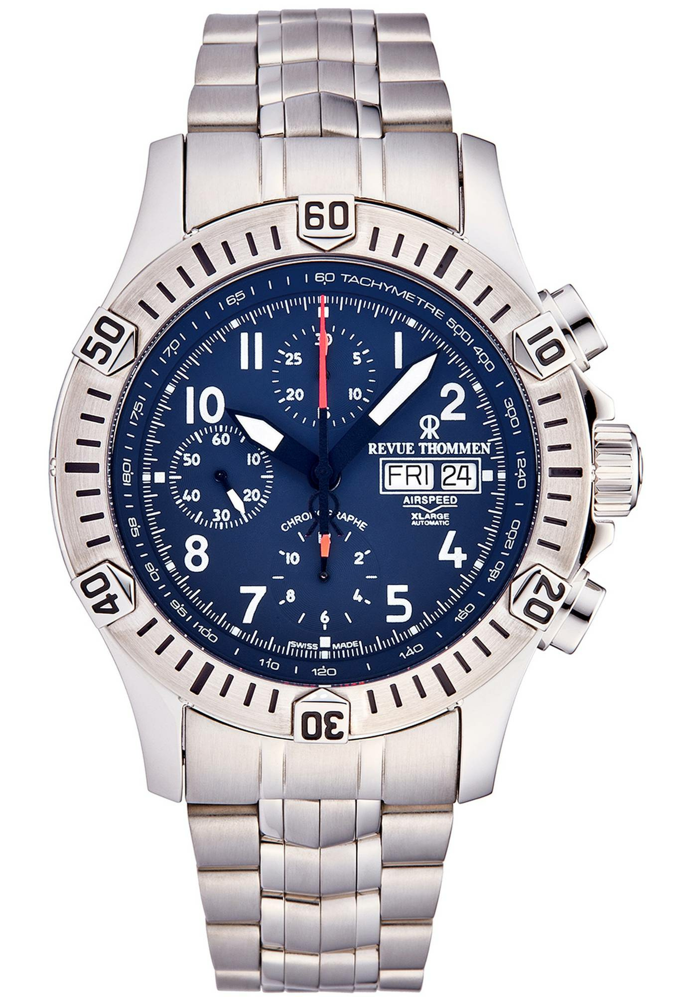 Revue Thommen Automatik Armbanduhr Airspeed Xlarge Pioneer Chrono – Bild 3