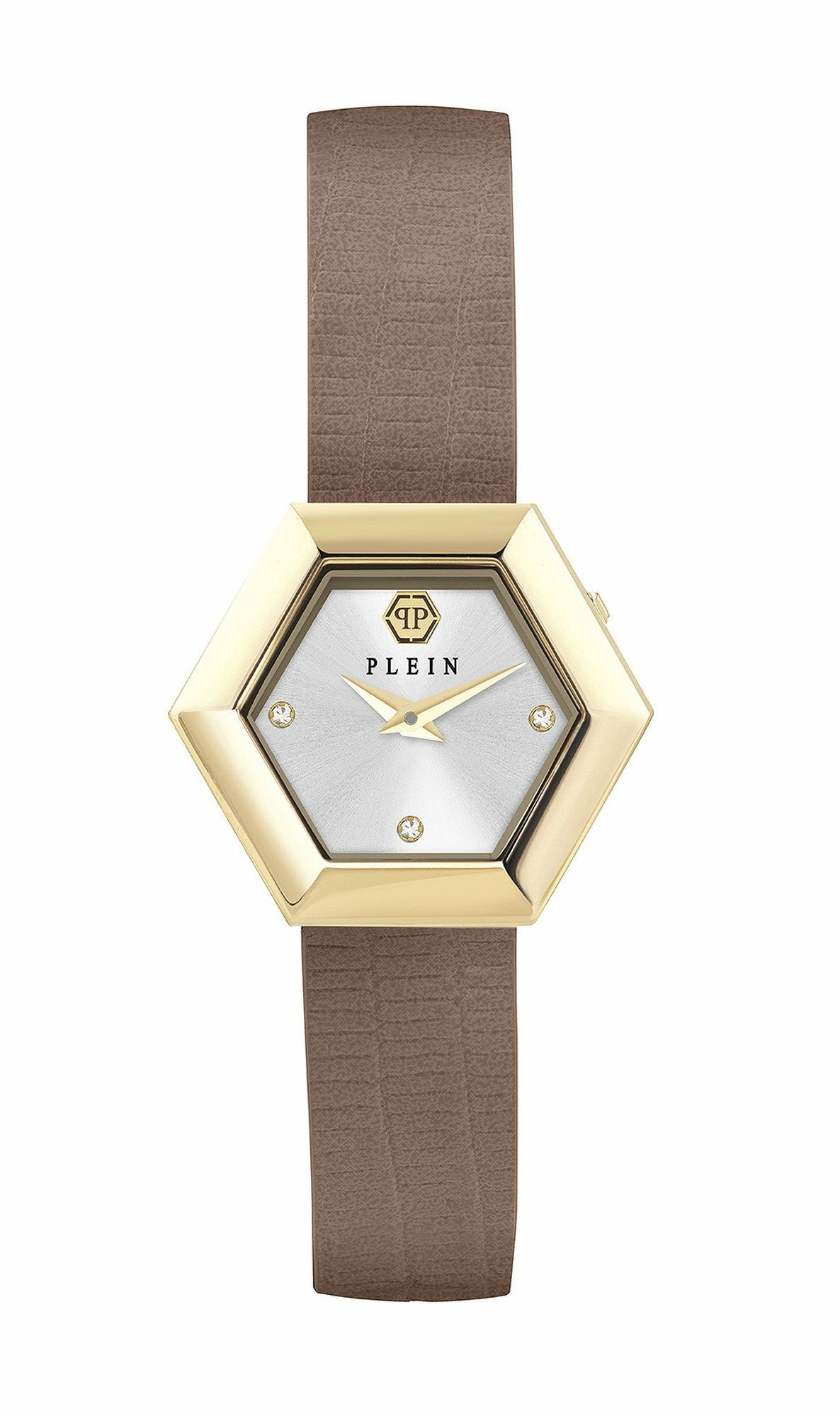 Philipp Plein Damen Armbanduhr LA JUNGLE DE PLEIN Leder PW6FA0325 Orange/Taupe – Bild 2