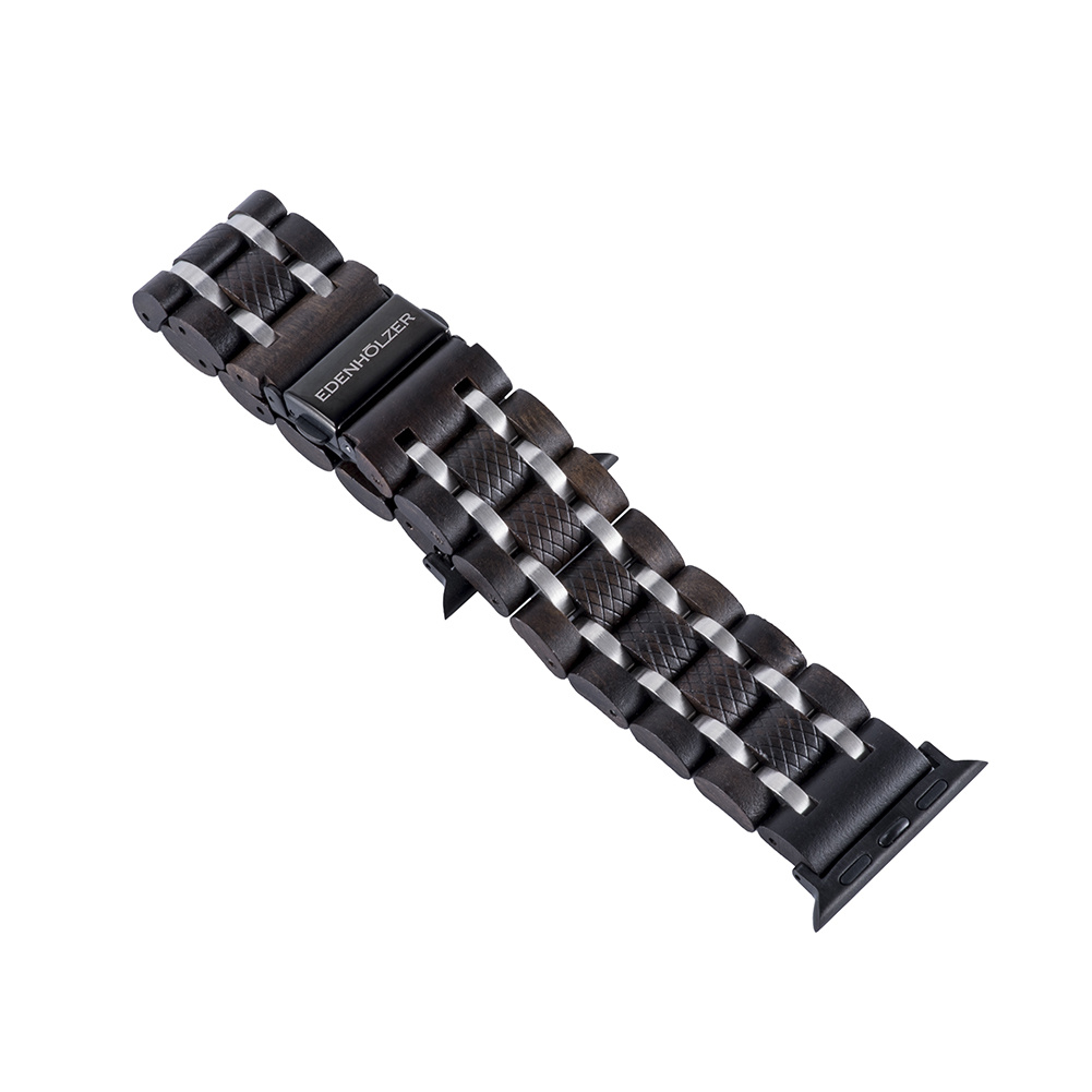 Edenhölzer Herren IWatch Armband Holzarmband Sandelholz Edelstahl Edenhölzer Herren IWatch Armband Holzarmband Sandelholz Edelstahl