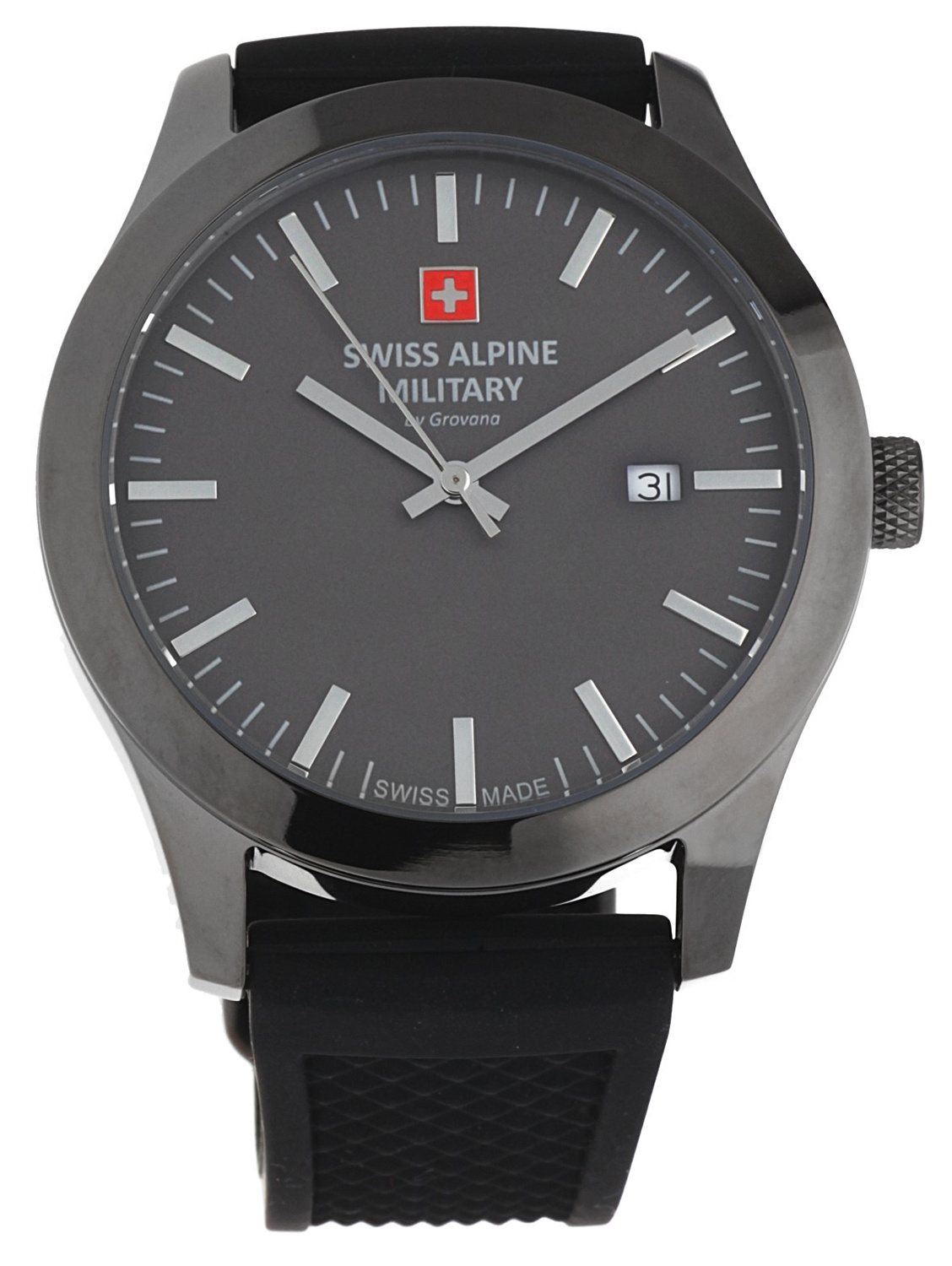 Swiss Alpine Military by Grovana Herren Armbanduhr schwarz 7055-1898SAM Swiss Alpine Military by Grovana Herren Armbanduhr schwarz 7055-1898SAM