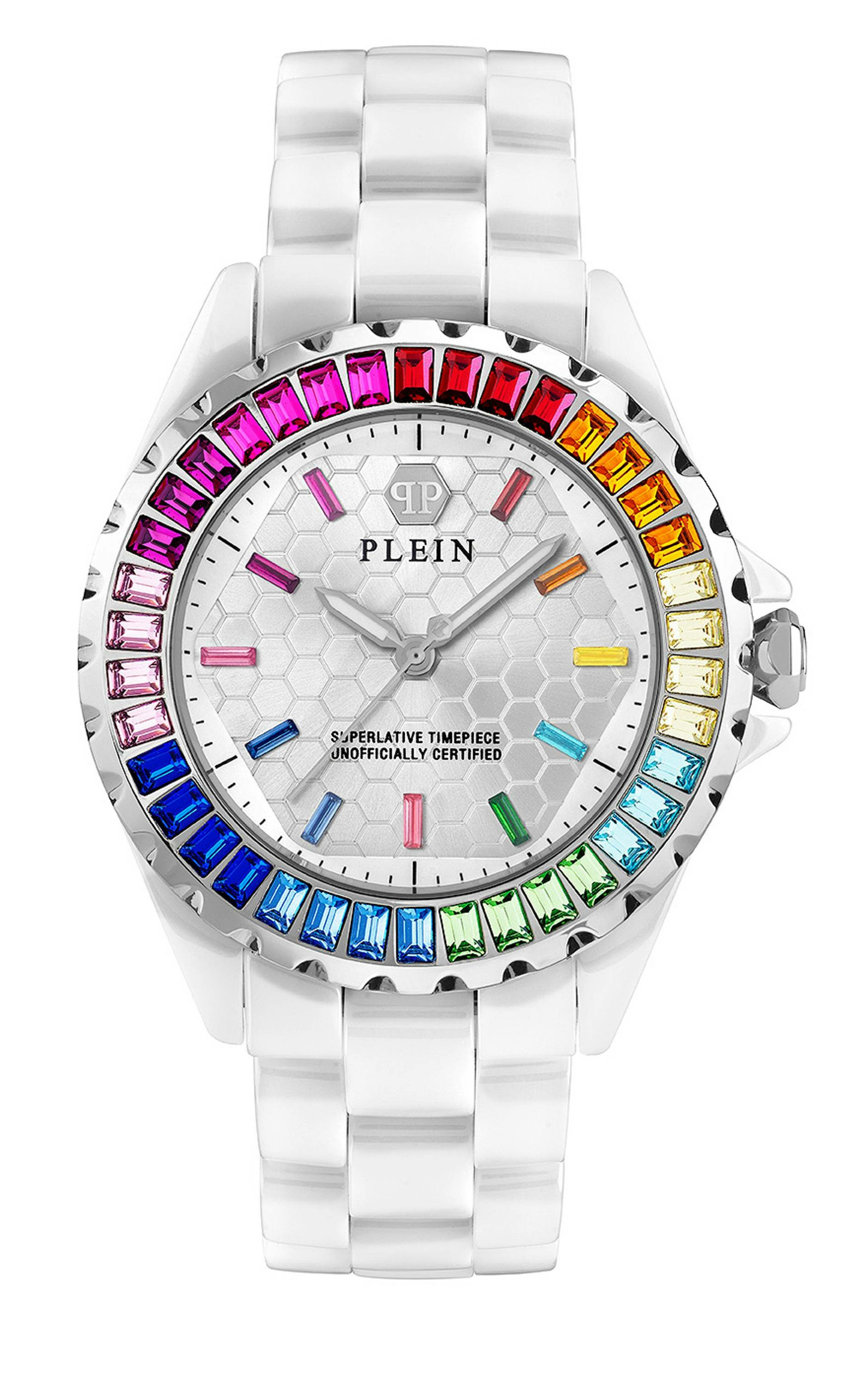 Philipp Plein Uhr Damen Heaven Weiss Keramik PWPPA0124 Philipp Plein Uhr Damen Heaven Weiss Keramik PWPPA0124