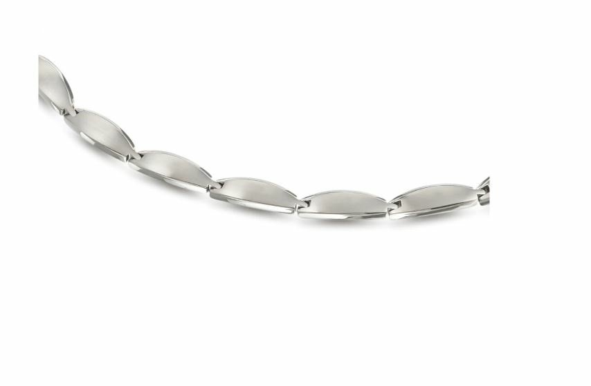 Boccia Damen Collier aus Titan 45cm in silberfarben - 08034-01 – Bild 2