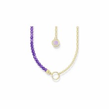 Thomas Sabo Damen Halskette Carrier mit Amethyst Perlen 45cm Gelbgold KE2190-427... Thomas Sabo Damen Halskette Carrier mit Amethyst Perlen 45cm Gelbgold KE2190-427...