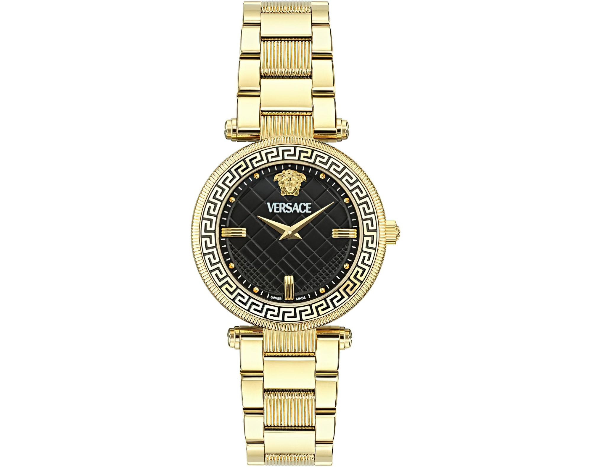 Versace Armbanduhr Damen Reve VE8B00624 Gold/Schwarz Versace Armbanduhr Damen Reve VE8B00624 Gold/Schwarz