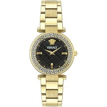 Versace Armbanduhr Damen Reve VE8B00624 Gold/Schwarz Versace Armbanduhr Damen Reve VE8B00624 Gold/Schwarz