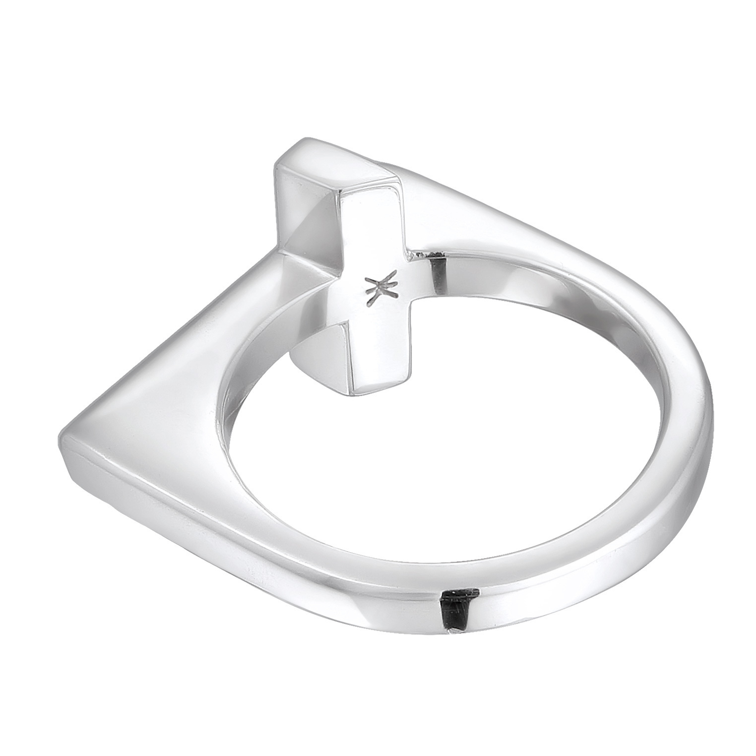 Ring Herren Kreuz Modern Schlicht 925 Silber – Bild 3