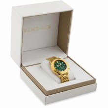 Versace Herren Chronograph Signature Gold Stahl Grün Zifferblatt 44mm VEV600619 Versace Herren Chronograph Signature Gold Stahl Grün Zifferblatt 44mm VEV600619