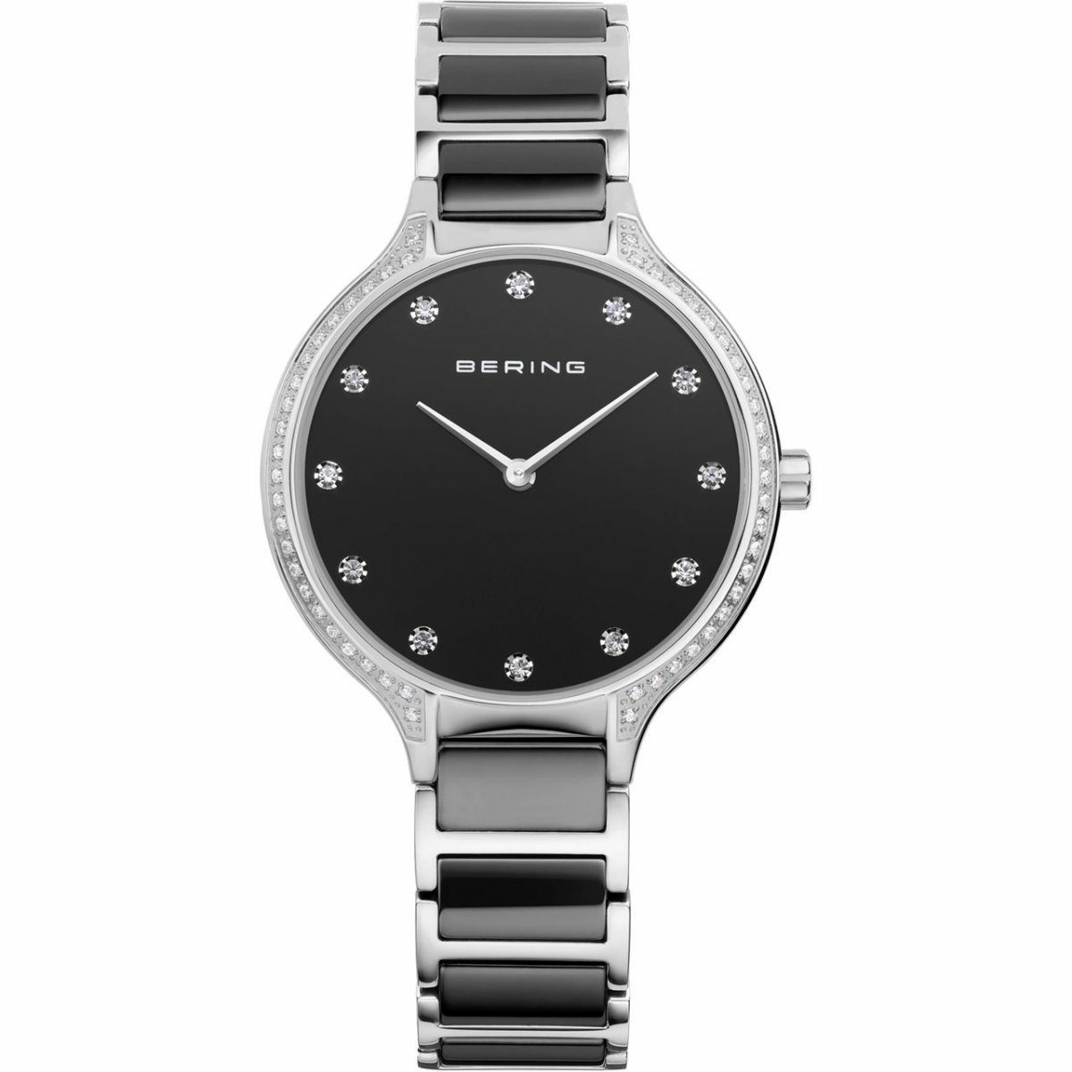 Bering Damen Armbanduhr Ceramic 34 mm Armband Edelstahlband mit Keramikelementen... – Bild 2