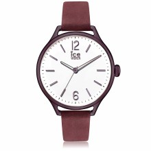 Ice-Watch - Ice Time Red Purple - Rot Damenuhr mit Lederarmband - 013062 (Medium... Ice-Watch - Ice Time Red Purple - Rot Damenuhr mit Lederarmband - 013062 (Medium...