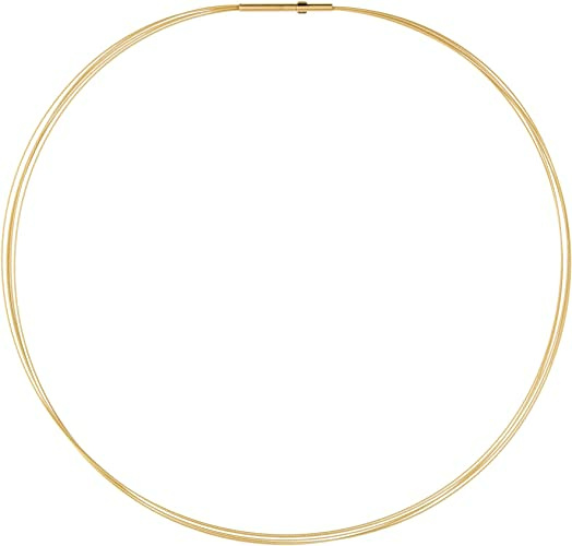 Ernstes Design Damen Halsreif 5-fach Länge 40cm Gold DS5-GG-40 – Bild 3