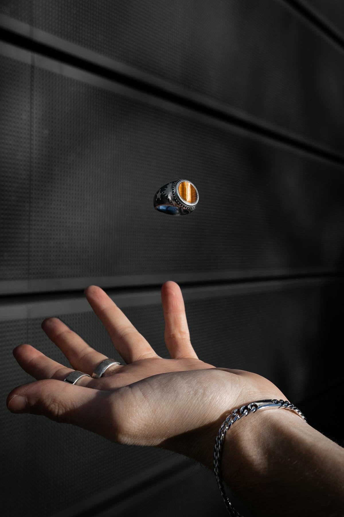 Ring 925 Silber mattiert Tigerauge 41184232407134 – Bild 3