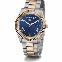 Guess Herrenuhr Connoisseur Edelstahl silber, roségold 42 mm GW0265G12 Guess Herrenuhr Connoisseur Edelstahl silber, roségold 42 mm GW0265G12