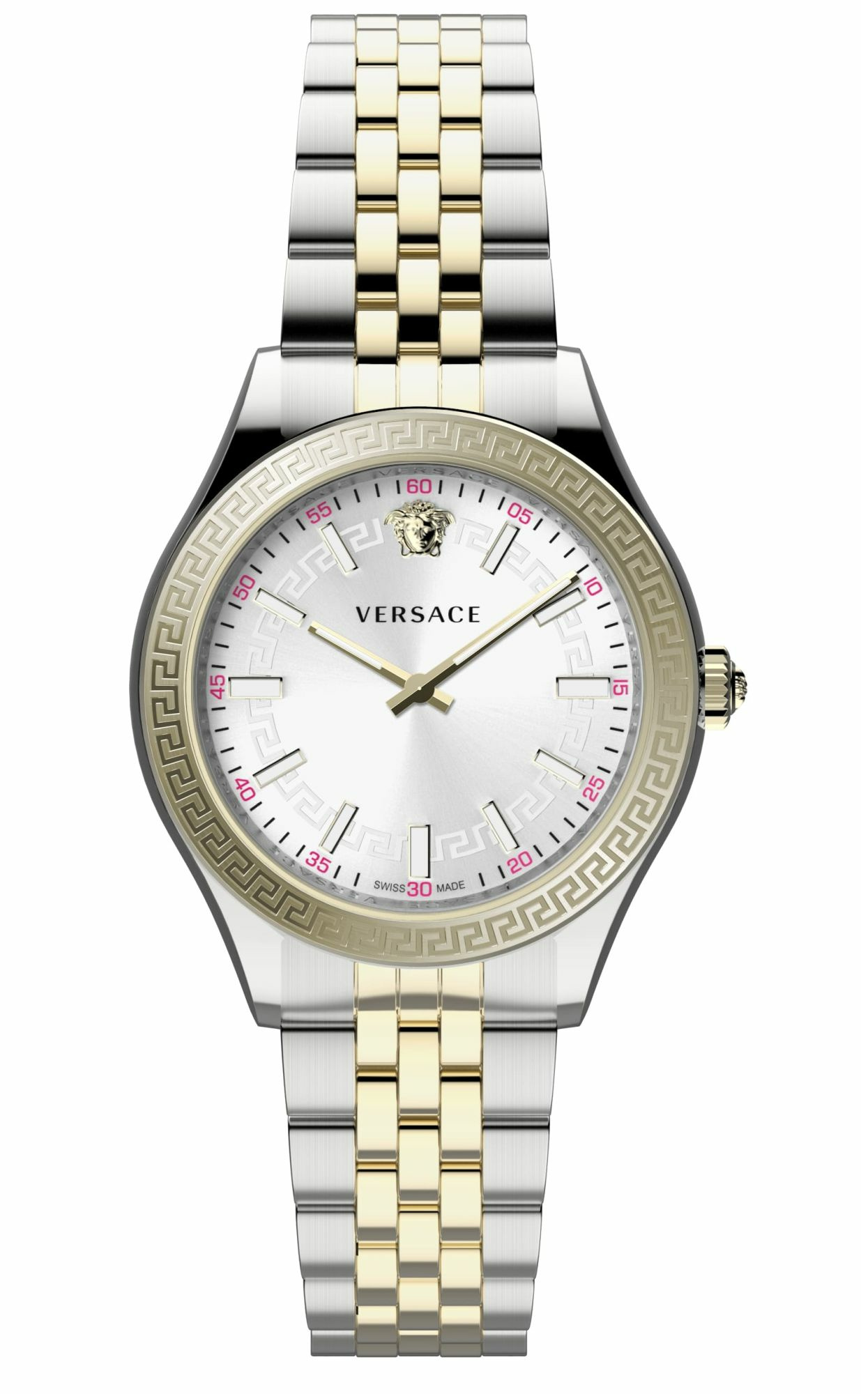 Versace Armbanduhr Damen Hellenyium Lady Bicolor Silber VEHU01024 Versace Armbanduhr Damen Hellenyium Lady Bicolor Silber VEHU01024