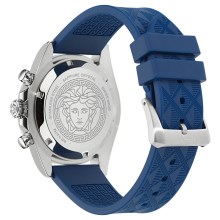 Versace Armbanduhr Unisex Chrono X Silber Blau Herrenuhr VE9K00124 Versace Armbanduhr Unisex Chrono X Silber Blau Herrenuhr VE9K00124