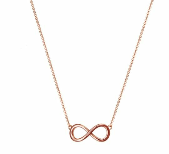 XENOX Collier Infinity aus 925/- Sterlingsilber IP-vergoldet gelb XENOX Collier Infinity aus 925/- Sterlingsilber IP-vergoldet gelb