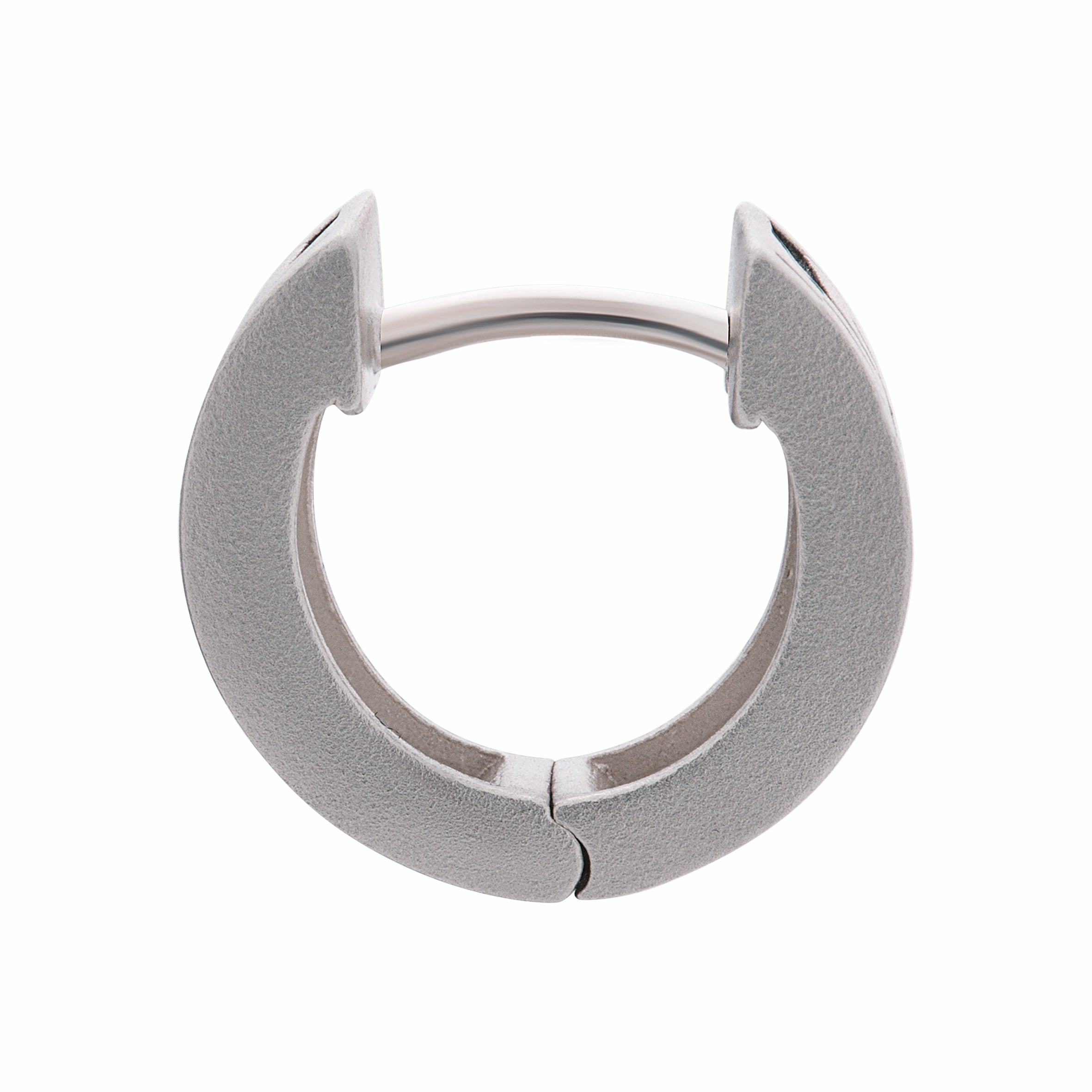 Single Creole 925 Silber matt oxidiert 41185220100190 – Bild 2