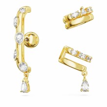 Swarovski Ohrschmuck Unisex Set Weiß Goldton Dextera 5663334 Swarovski Ohrschmuck Unisex Set Weiß Goldton Dextera 5663334