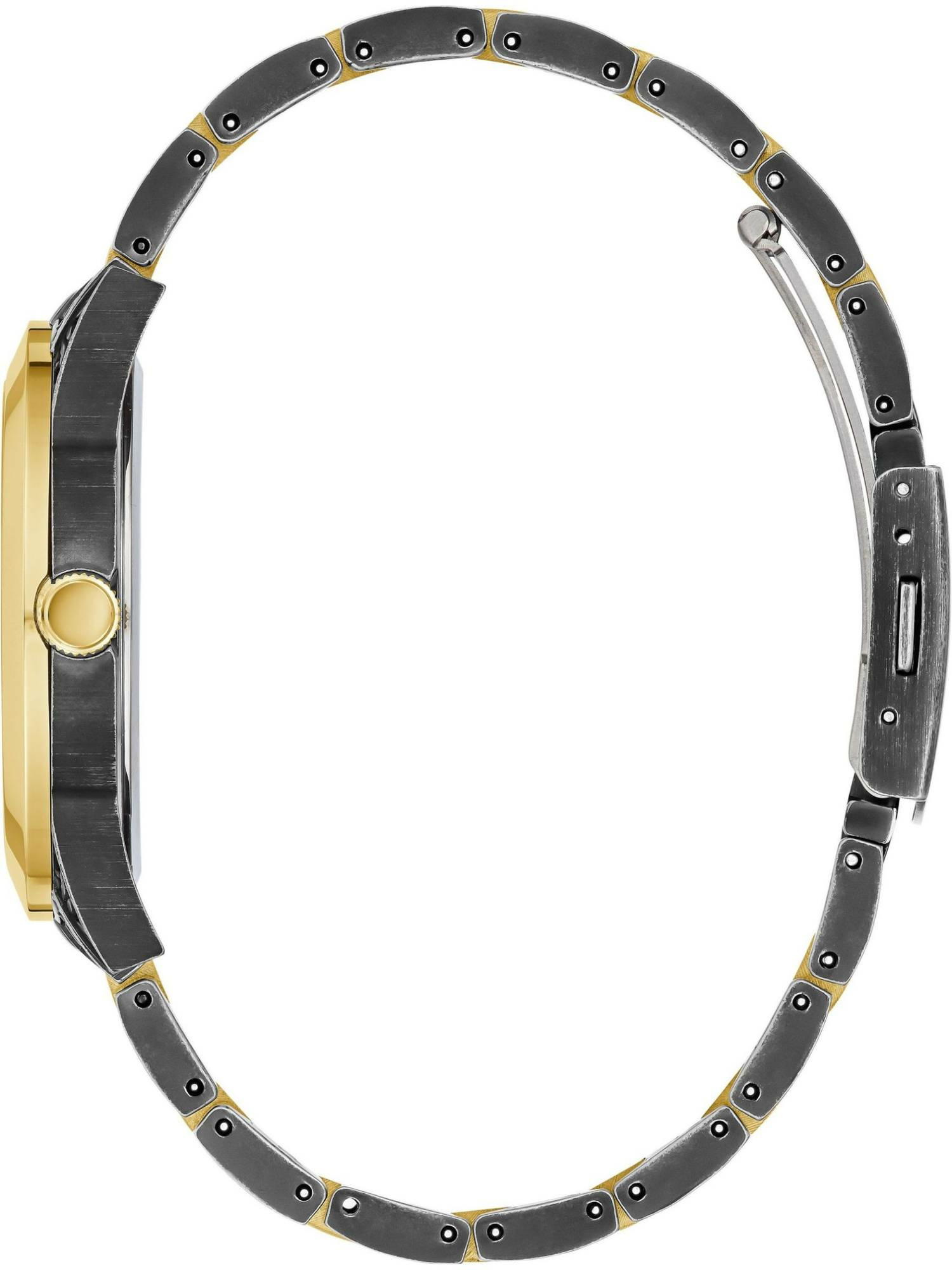 Guess Damen Armbanduhr Gilded 40 mm Brokatmuster auf Armband und Zifferblatt Arm... – Bild 3