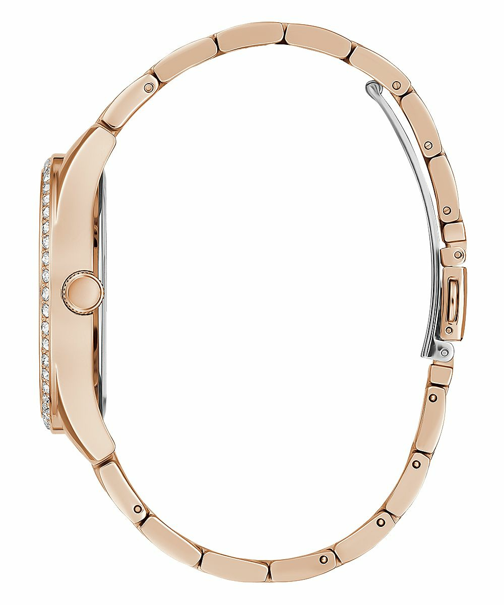 Guess Damen Armbanduhr Be Loved 38 mm Herz auf Zifferblatt Armband Edelstahl GW0... – Bild 2