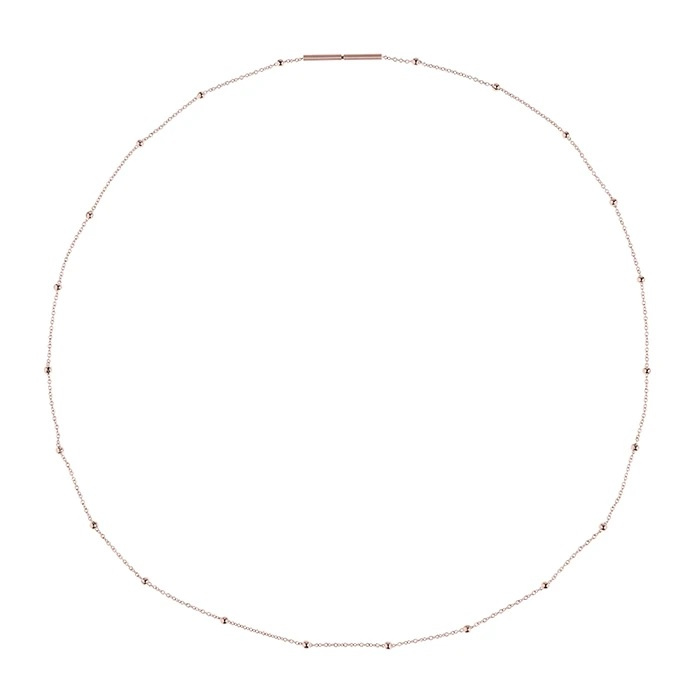 Ernstes Design Damen Halskette Kugelkette Länge 45cm Rosegold AK38-45 Ernstes Design Damen Halskette Kugelkette Länge 45cm Rosegold AK38-45