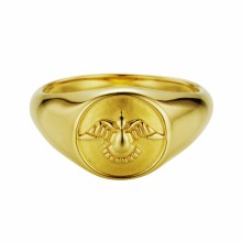 Ring 925/- Silber vergoldet Taube Siegelring 41184482984030 Ring 925/- Silber vergoldet Taube Siegelring 41184482984030