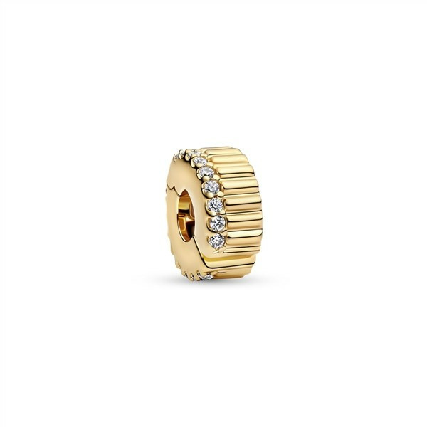 Pandora Moments Geripptes Clip-Charm 764078C01 Pandora Moments Geripptes Clip-Charm 764078C01