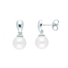 Damen 925 Silber Ohrringe  Ohrhänger mit Süßwasser Zuchtperle Damen 925 Silber Ohrringe  Ohrhänger mit Süßwasser Zuchtperle