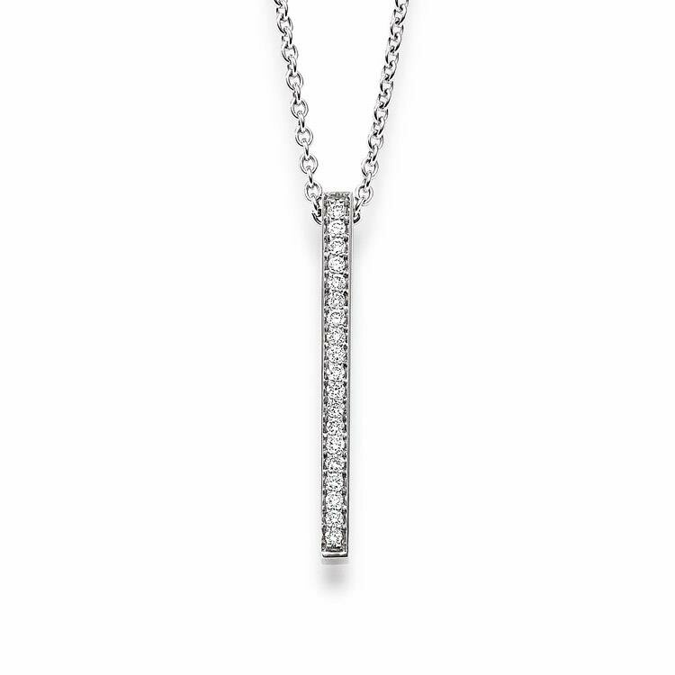 Anhänger mit Kette Elaine Firenze 14ct. Weißgold 55586361K/3 Anhänger mit Kette Elaine Firenze 14ct. Weißgold 55586361K/3