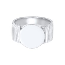 Ring Bandring Siegelring Relief Struktur 925 Silber Ring Bandring Siegelring Relief Struktur 925 Silber