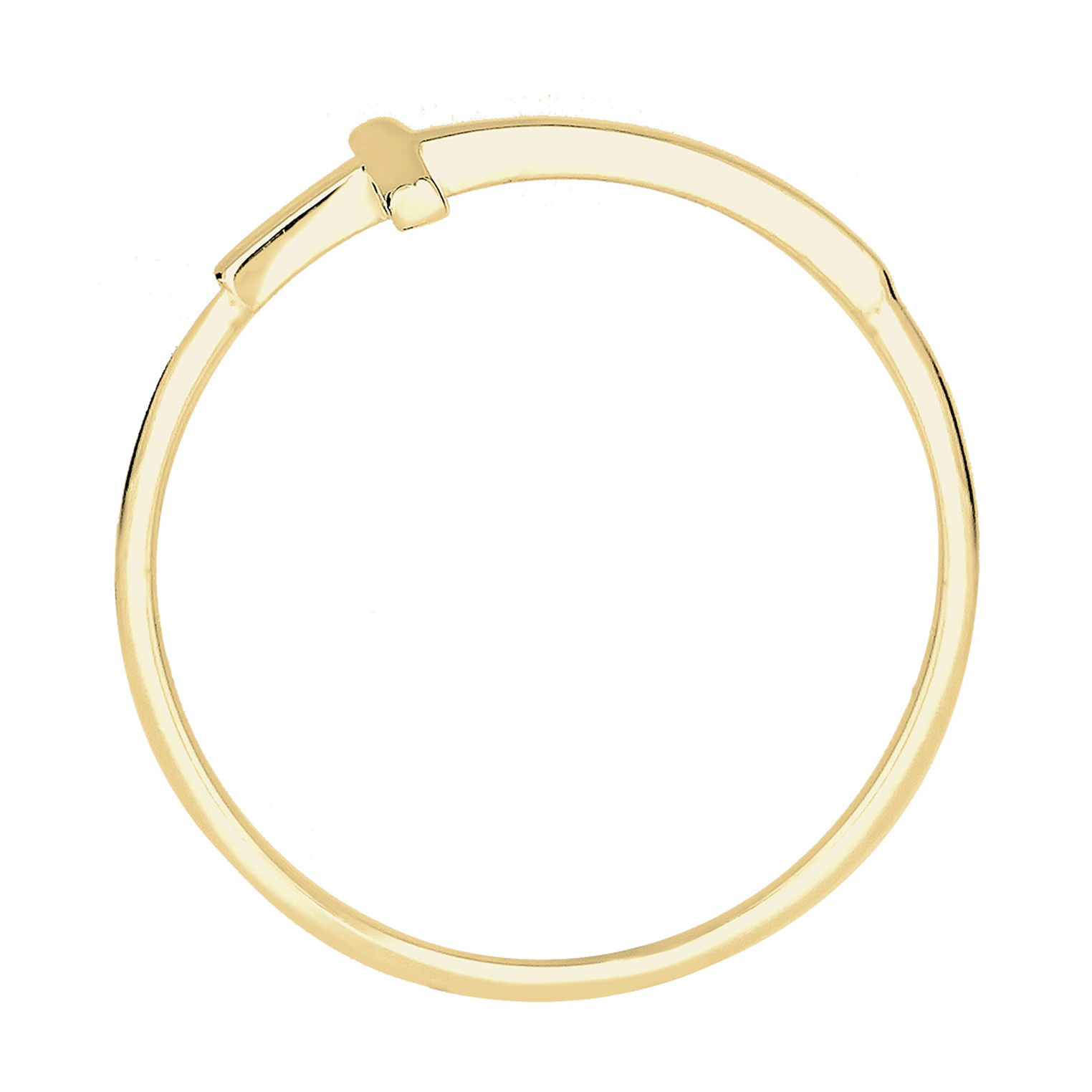 Ring Kreuz Symbol Trend Blogger 375 Gelbgold – Bild 3