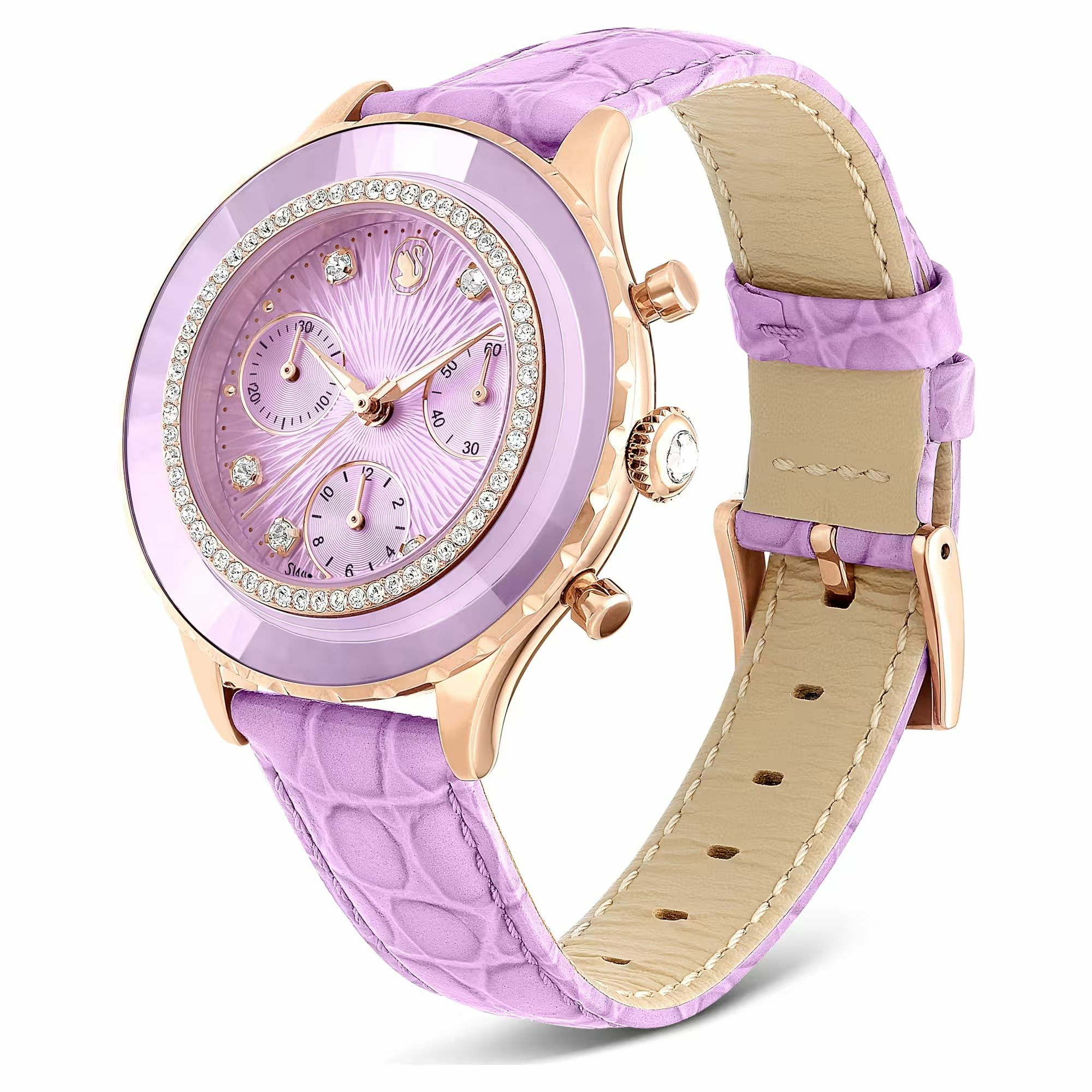Swarovski Chronograph Damen Octea Chrono violett roségold 5690804 – Bild 3