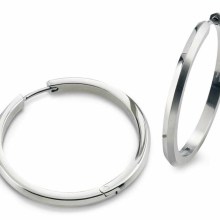 Boccia Titanium Scharnier-Creolen aus Rein-Titan Silber 0571-02 Boccia Titanium Scharnier-Creolen aus Rein-Titan Silber 0571-02