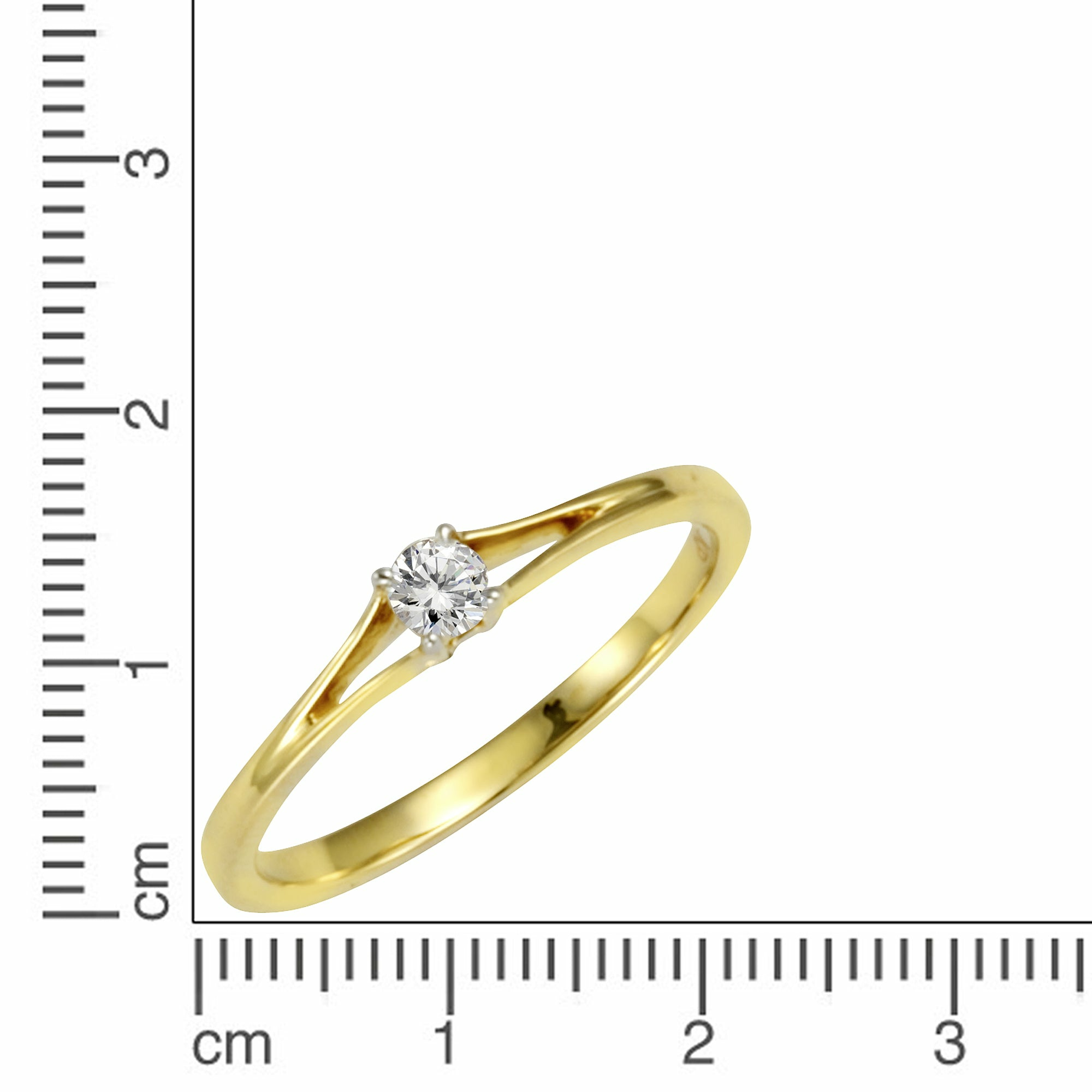 Diamonds by Ellen K. Gold 585 zweifarbig mit Brillant 0,10ct. Ring 4167599397283... Diamonds by Ellen K. Gold 585 zweifarbig mit Brillant 0,10ct. Ring 4167599397283...