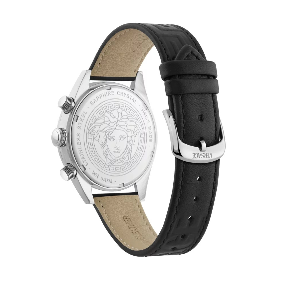 Versace Uhr Herren Chronograph Athletics Chrono Schwarz/Silber VEKJA0225 – Bild 2