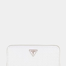 Guess Geldbörse Etel SLG Zip Around L White Damen Geldbörse Weiß SWWG9219460‑WHI Guess Geldbörse Etel SLG Zip Around L White Damen Geldbörse Weiß SWWG9219460‑WHI