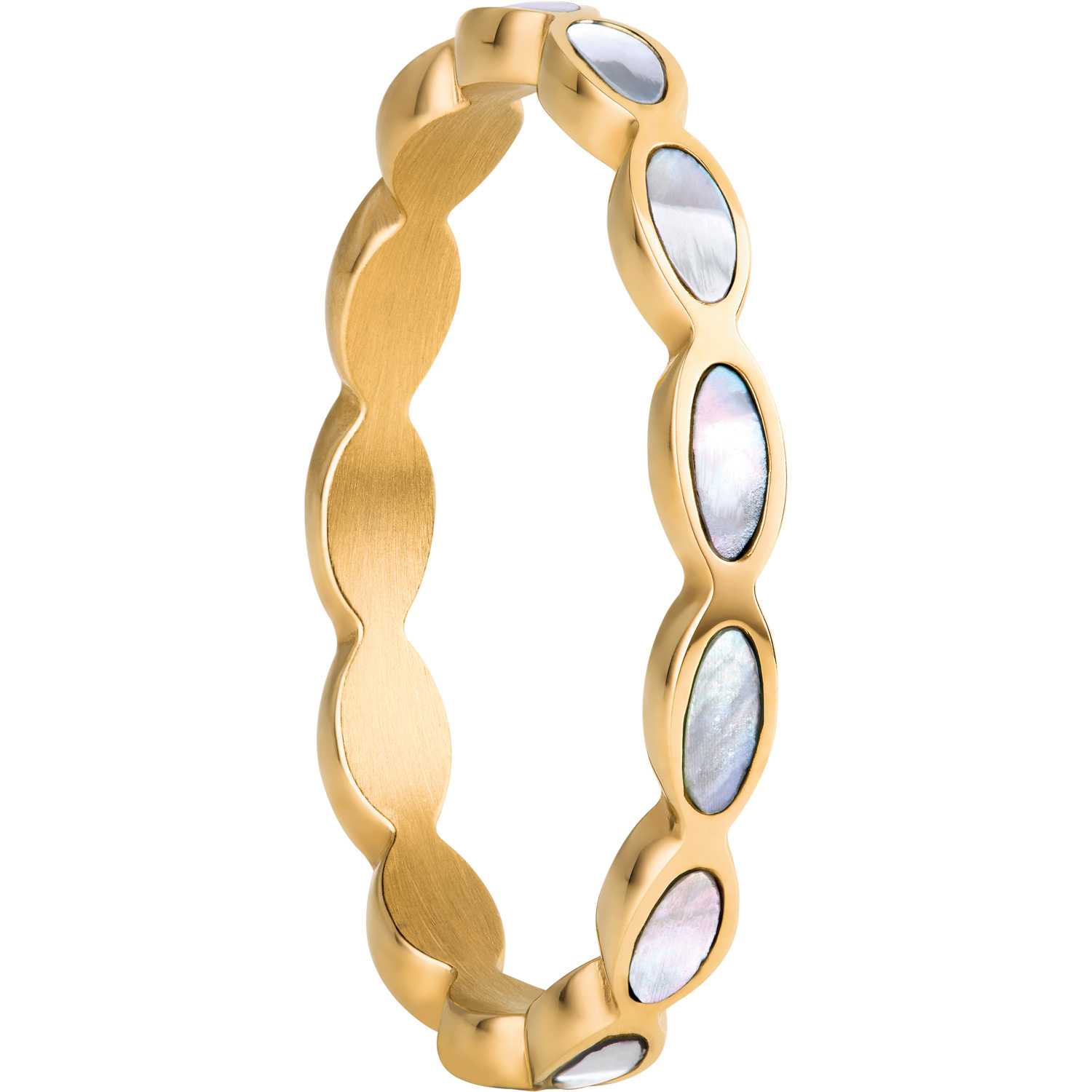 Bering Damen Innenring mit Perlmutt Steinen Größe 63 Gold 580-25-81 Bering Damen Innenring mit Perlmutt Steinen Größe 63 Gold 580-25-81