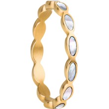 Bering Damen Innenring mit Perlmutt Steinen Größe 63 Gold 580-25-81 Bering Damen Innenring mit Perlmutt Steinen Größe 63 Gold 580-25-81