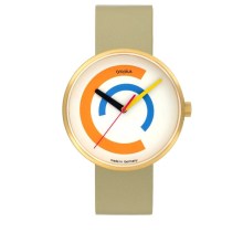 Walter Gropius Analoguhr Centum mit Lederband Grau WG 010-02 Walter Gropius Analoguhr Centum mit Lederband Grau WG 010-02