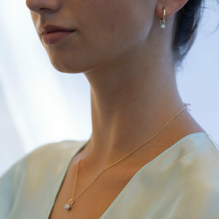 Ohrringe Elaine Firenze 14ct. Weiß/Gelbgold 55644951E/3