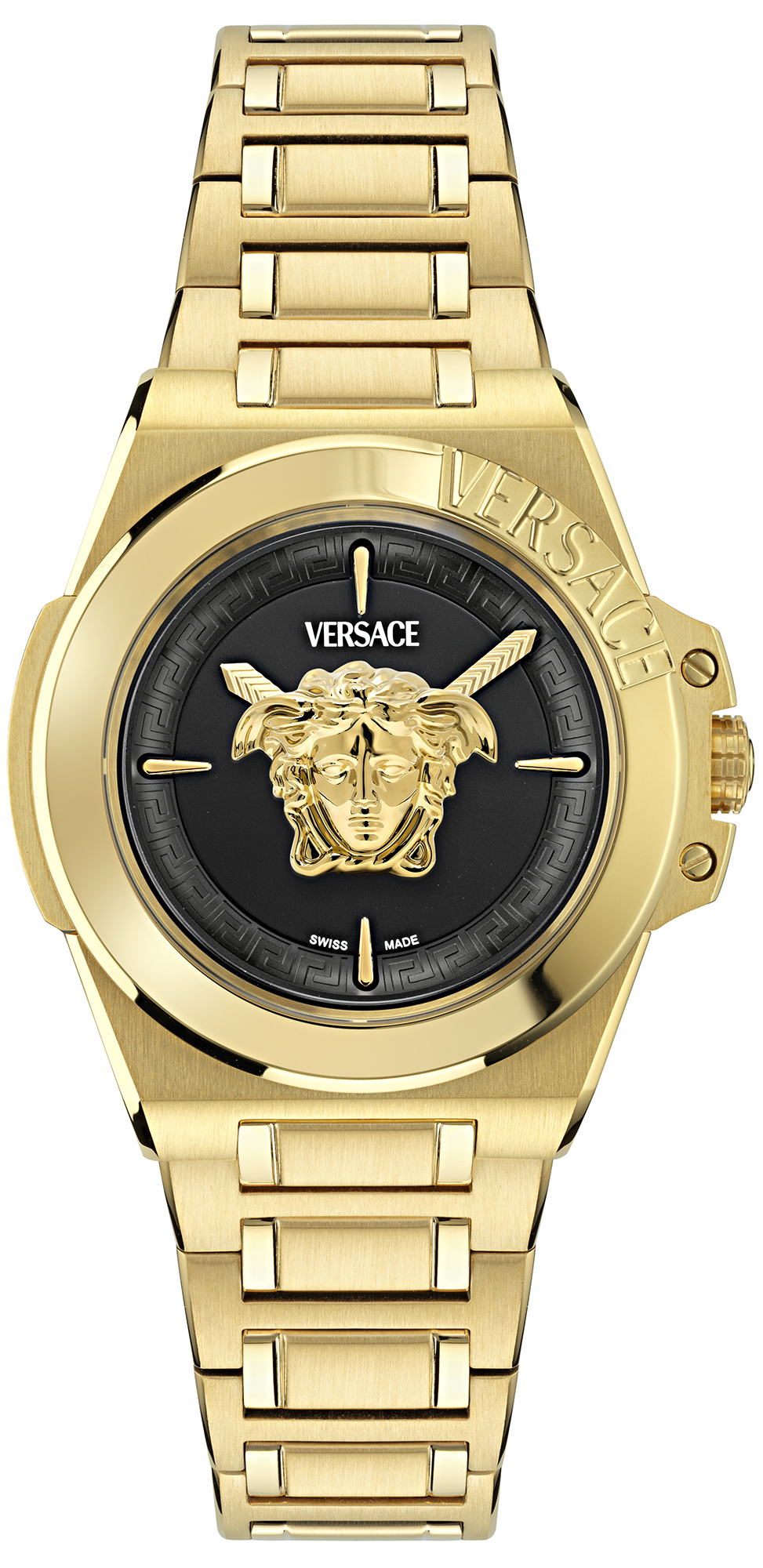 Versace Uhr Damen Hera VE8D00624 Gold Schwarz Versace Uhr Damen Hera VE8D00624 Gold Schwarz
