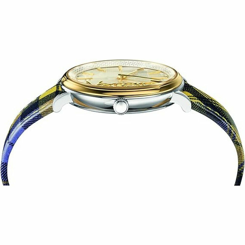 Versace Damen Armbanduhr V-CIRCLE The Clans mehrfarbig 38 mm VE8100118 – Bild 3