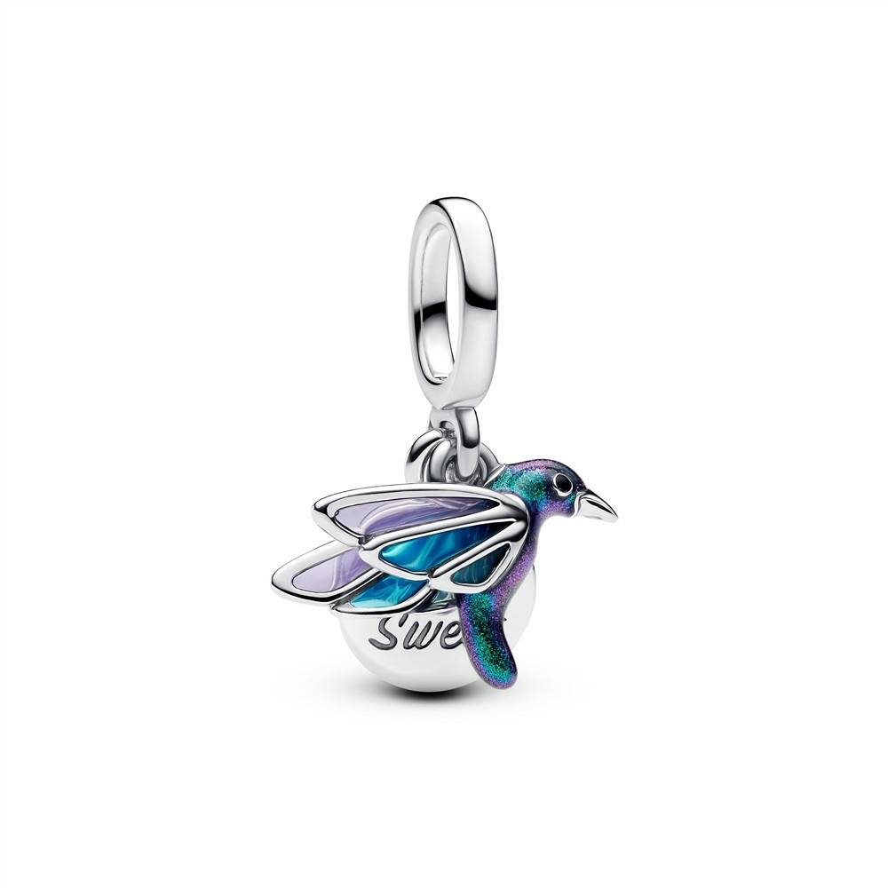 Anhänger Hummingbird dangle green blue – Bild 2