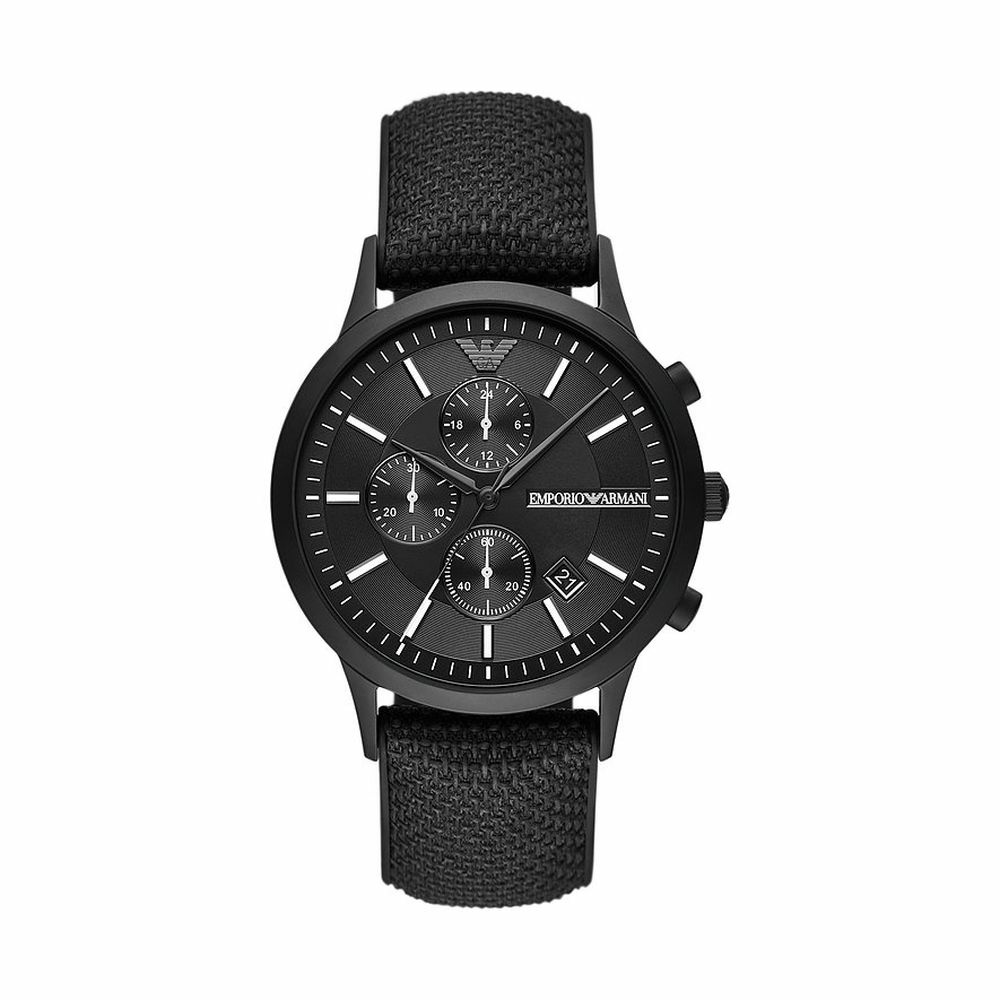 Emporio Armani Herren Armbanduhr Chronograph Schwarz AR11457 – Bild 2