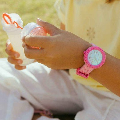 Flik Flak 5+ Power Time FCSP125 Pink Splash Uhr – Bild 3