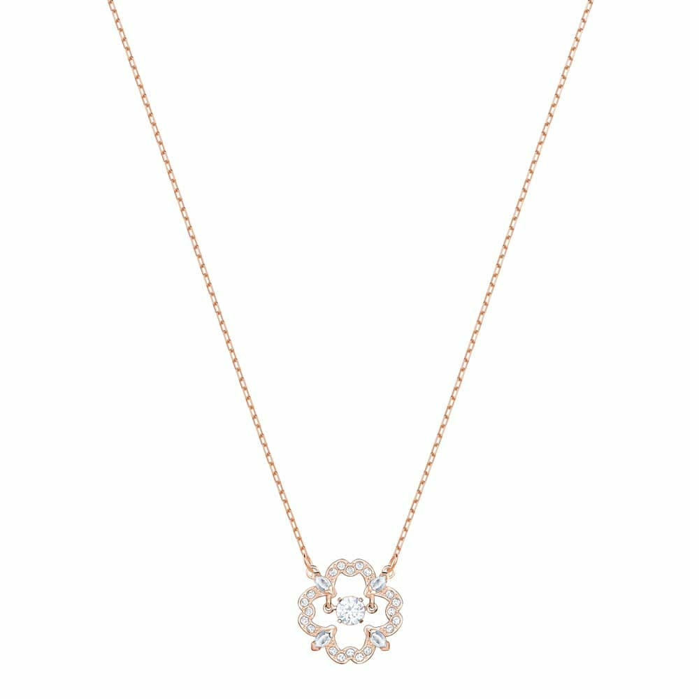 Swarovski Halskette Damen Sparkling Tanz Blume Roségold 5408437 – Bild 2