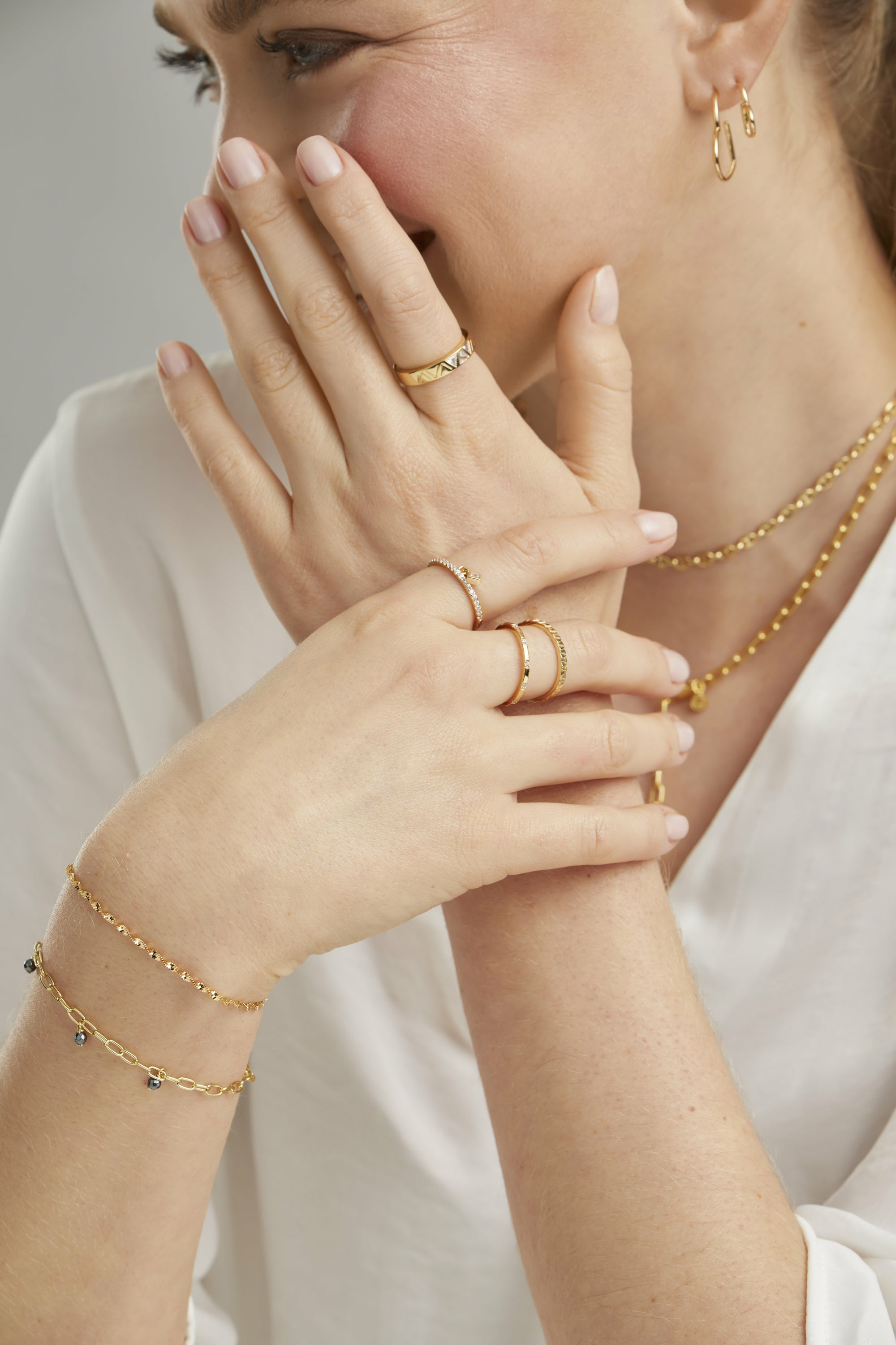 Armband 925/- Sterling Silber vergoldet Flachpanzer Kette gedreht 41184788938846 – Bild 3