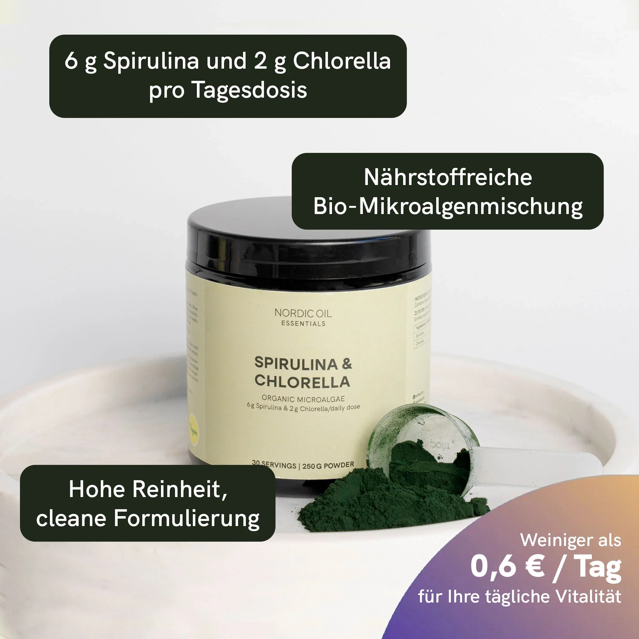 Spirulina Chlorella Pulver – Bild 2