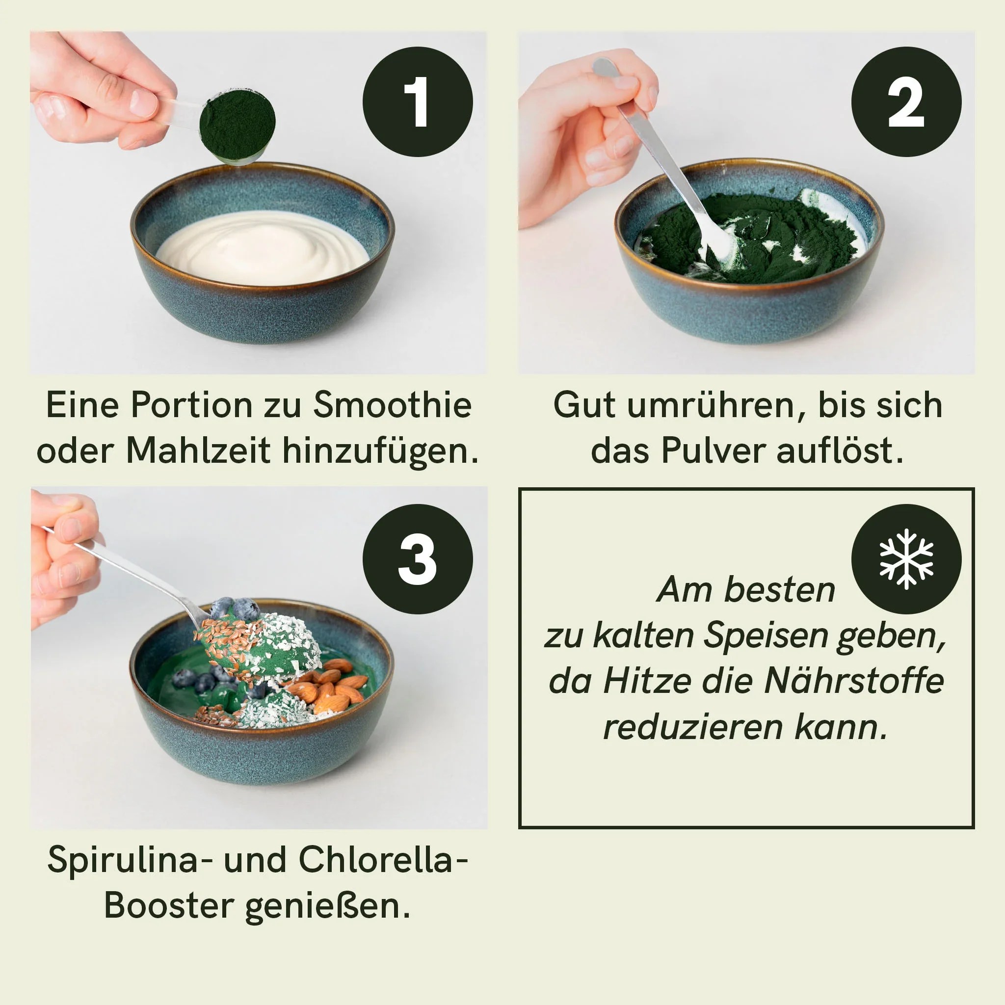 Spirulina Chlorella Pulver – Bild 3