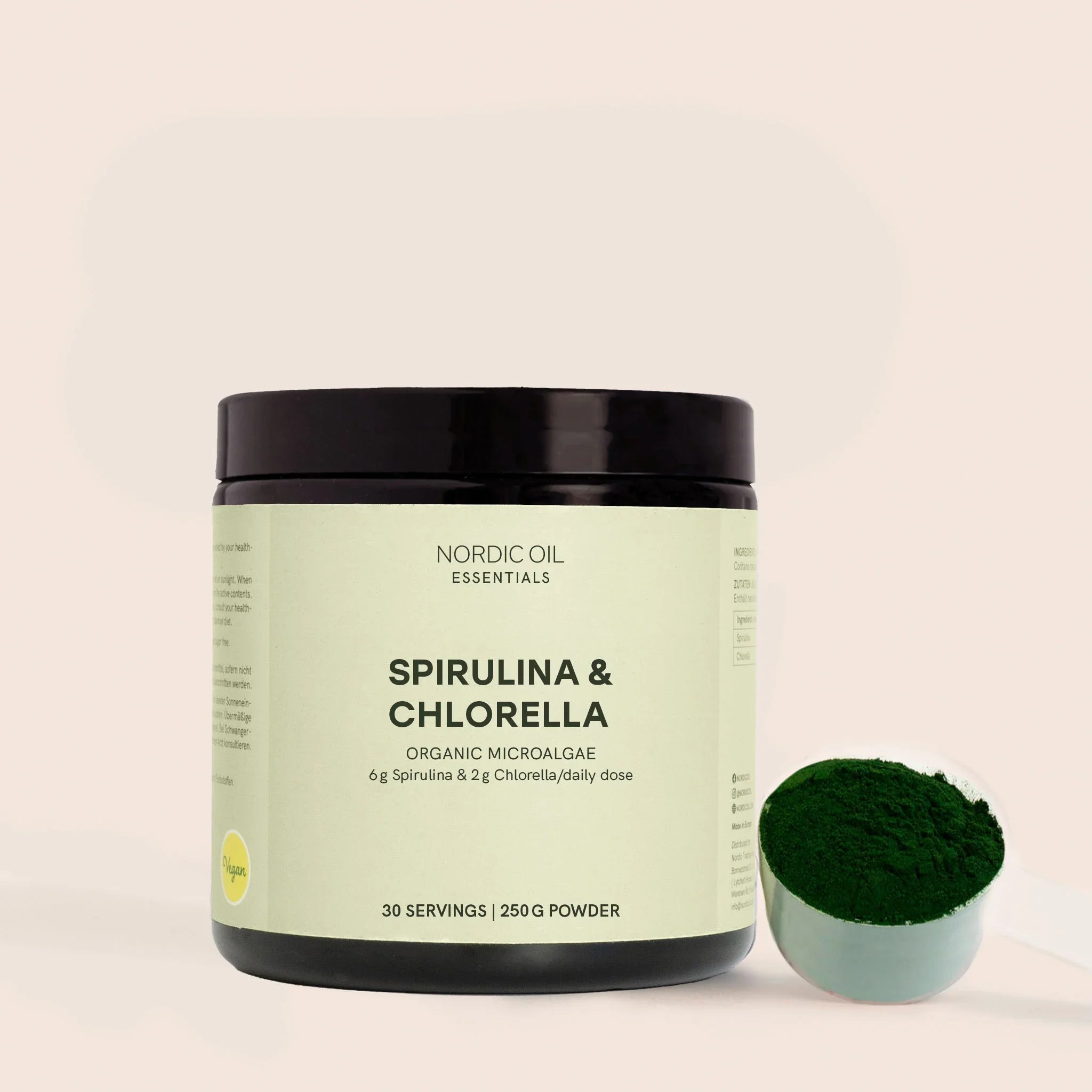 Spirulina Chlorella Pulver Spirulina Chlorella Pulver